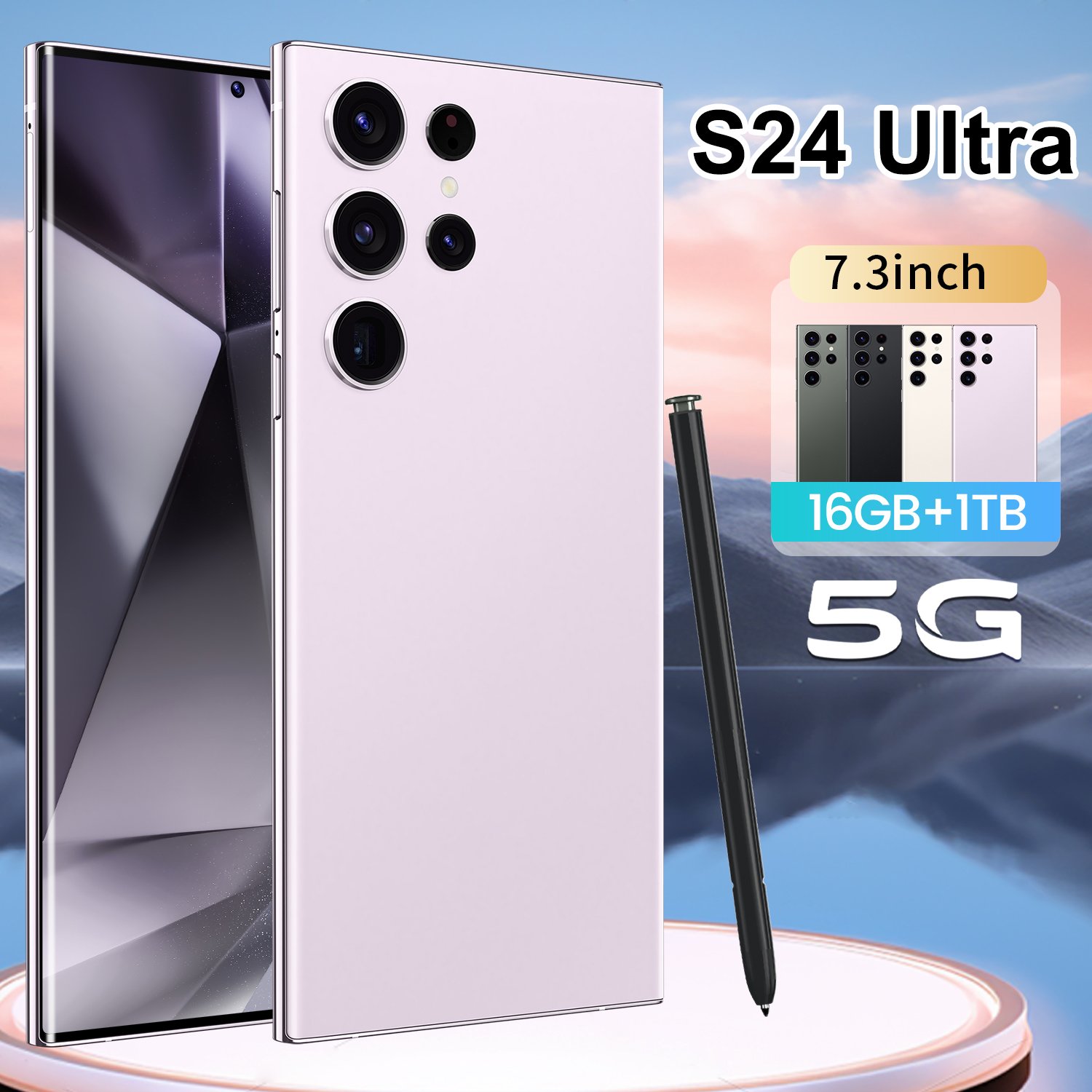 S24 Ultra Big Screen 7.3 Inch 16GB 1TB Original Face Unlocked Smart Mobile Cell Phone Android 13.0 Unlock Mobile Phone